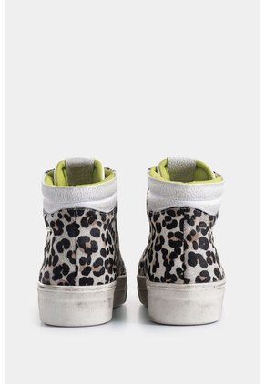 Tenis Alba De Cuero Para Mujer Animal Print Tenis Alba De Cuero Para Mujer Animal Print Blanco 37 VÉLEZ