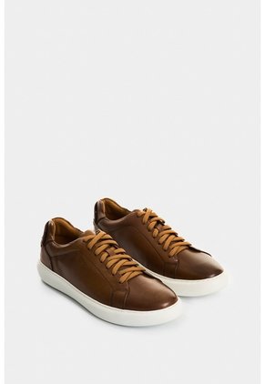 Tenis Cabernet De Cuero Para Hombre Acabado Abatanado Tenis Cabernet De Cuero Para Hombre Acabado Abatanado Miel 40 VÉLEZ