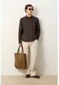 Camisa Manga Larga En Lino Para Hombre Silueta Semi Ajustada Camisa Manga Larga En Lino Para Hombre Silueta Semi Ajustada Cafe S VÉLEZ de Vélez