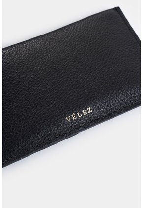 Porta Tarjetas Ava De Cuero Para Mujer Detalle Jacquard Porta Tarjetas Ava De Cuero Para Mujer Detalle Jacquard Negro VÉLEZ