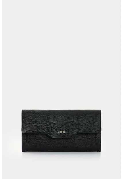 Billetera Porta Chequera De Cuero Para Mujer Marina Billetera Porta Chequera De Cuero Para Mujer Marina Negro VÉLEZ