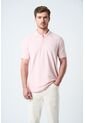 Polo Para Hombre Semi Fit Detalle Jacquard Polo Para Hombre Semi Fit Detalle Jacquard Rosado XL VÉLEZ de Vélez