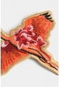 Pin Garza Flores Bordado Para Mujer Sobre Textil Pin Garza Flores Bordado Para Mujer Sobre Textil Naranja VÉLEZ de Vélez