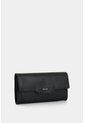 Billetera Porta Chequera De Cuero Para Mujer Marina Billetera Porta Chequera De Cuero Para Mujer Marina Negro VÉLEZ de Vélez