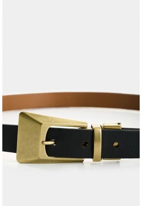 Cinturón Kiwa Doble Faz En Cuero Para Mujer Cinturón Kiwa Doble Faz En Cuero Para Mujer Negro XL VÉLEZ