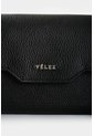 Billetera Porta Chequera De Cuero Para Mujer Marina Billetera Porta Chequera De Cuero Para Mujer Marina Negro VÉLEZ de Vélez