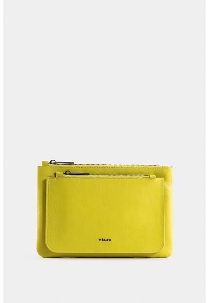 Cosmetiquera Arandano De Cuero Para Mujer Doble Bolsillo Cosmetiquera Arandano De Cuero Para Mujer Doble Bolsillo Verde Limon Vélez