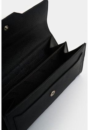 Billetera Porta Chequera De Cuero Para Mujer Marina Billetera Porta Chequera De Cuero Para Mujer Marina Negro VÉLEZ