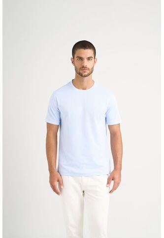 Camiseta Micropima Arizona Para Hombre Semi Ajustada Camiseta Micropima Arizona Para Hombre Semi Ajustada Azul Claro S VÉLEZ Vélez