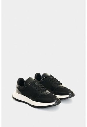 Tenis De Cuero Y Folia Para Mujer Ocaso Tenis De Cuero Y Folia Para Mujer Ocaso Negro 35 VÉLEZ