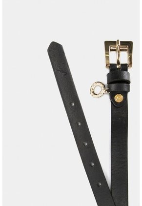 Cinturón Unifaz Coin De Cuero Delgado Negro Cinturón Unifaz Coin De Cuero Delgado Negro M VÉLEZ