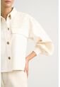 Chaqueta Aguamarina De Tela Para Mujer Bordados En Gamuza Chaqueta Aguamarina De Tela Para Mujer Bordados En Gamuza Blanco M VÉLEZ de Vélez