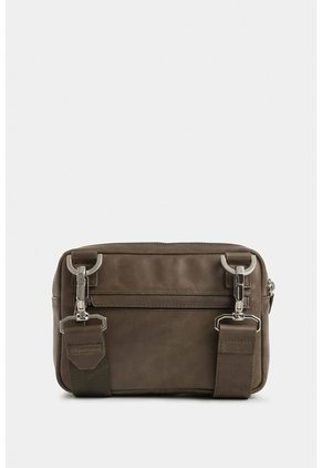 Manos Libres Bright De Cuero Para Hombre Detalle Gamuzado Manos Libres Bright De Cuero Para Hombre Detalle Gamuzado Verde Oliva VÉLEZ