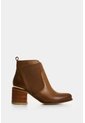 Botines Tacón De Cuero Aplique Botines Tacón De Cuero Aplique Miel 39 VÉLEZ de Vélez