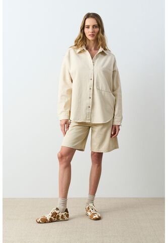 Camisa Acrux Para Mujer Oversized Camisa Acrux Para Mujer Oversized Arena S VÉLEZ Vélez