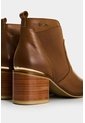 Botines Tacón De Cuero Aplique Botines Tacón De Cuero Aplique Miel 39 VÉLEZ de Vélez