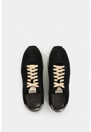 Tenis De Cuero Y Textil Para Mujer Flora Tenis De Cuero Y Textil Para Mujer Flora Negro 40 VÉLEZ