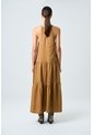 Vestido Galera Para Mujer Cuello Halter Vestido Galera Para Mujer Cuello Halter Cafe Claro 10 VÉLEZ de Vélez