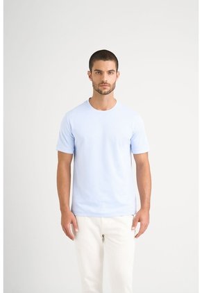 Camiseta Micropima Arizona Para Hombre Semi Ajustada Camiseta Micropima Arizona Para Hombre Semi Ajustada Azul Claro XL VÉLEZ