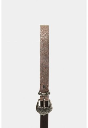 Cinturón Unifaz De Cuero Grabado Para Mujer Nácar Cinturón Unifaz De Cuero Grabado Para Mujer Nácar Plata M VÉLEZ