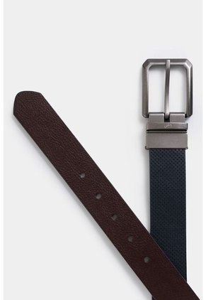 Cinturón Doble Faz Igor De Cuero Para Hombre Punta Lanza Cinturón Doble Faz Igor De Cuero Para Hombre Punta Lanza Azul Oscuro 42 VÉLEZ