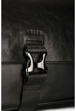 Maletín Portátil Ferrat De Cuero Para Hombre Doble Sistema De Cierre Maletín Portátil Ferrat De Cuero Para Hombre Doble Sistema De Cierre Negro VÉLEZ