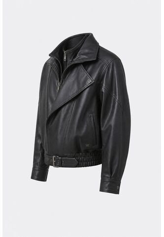 Chaqueta Bomber De Cuero Para Mujer Lumos Chaqueta Bomber De Cuero Para Mujer Lumos Cafe M VÉLEZ Vélez