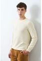 Sweater Tejido En Algodón Para Hombre Manga Ranglan Sweater Tejido En Algodón Para Hombre Manga Ranglan Crema M VÉLEZ de Vélez