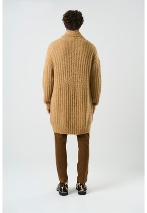 Cardigan Acanalado Para Hombre Selva Cardigan Acanalado Para Hombre Selva Miel L VÉLEZ
