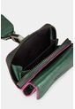 Monedero Tropical De Cuero Para Mujer Cargadera Removible Monedero Tropical De Cuero Para Mujer Cargadera Removible Verde Vélez de Vélez