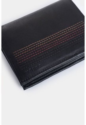 Billetera De Cuero Creta Vertical Negro Billetera De Cuero Creta Vertical Negro VÉLEZ