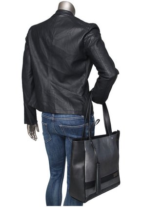 Bolso Negro-Gris Plata Vélez