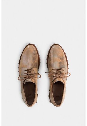 Zapato De Cordón Oxford De Cuero Folia Para Mujer Suela Taches Zapato De Cordón Oxford De Cuero Folia Para Mujer Suela Taches Plata 38 VÉLEZ