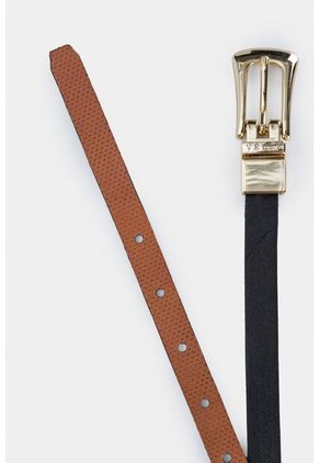 Cinturón Doble Faz Turmalina De Cuero Para Mujer Grabado Cinturón Doble Faz Turmalina De Cuero Para Mujer Grabado Negro S VÉLEZ