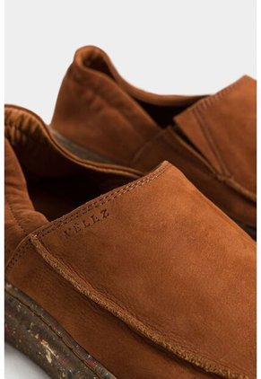 Mocasines Malta De Cuero Para Hombre Resorte Al Talón Mocasines Malta De Cuero Para Hombre Resorte Al Talón Miel 42 VÉLEZ