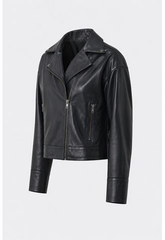 Chaqueta Lyra De Cuero Para Mujer Biker Flecos Chaqueta Lyra De Cuero Para Mujer Biker Flecos Negro XL VÉLEZ Vélez