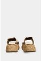Sandalia Plataforma De Cuero Y Yute Para Mujer Ivory Sandalia Plataforma De Cuero Y Yute Para Mujer Ivory Bronce 35 VÉLEZ de Vélez