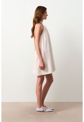 Vestido Mini Halter Para Mujer Lumbre Vestido Mini Halter Para Mujer Lumbre Crema 12 VÉLEZ