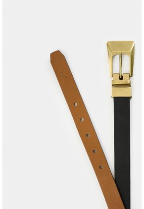 Cinturón Kiwa Doble Faz En Cuero Para Mujer Cinturón Kiwa Doble Faz En Cuero Para Mujer Negro M VÉLEZ