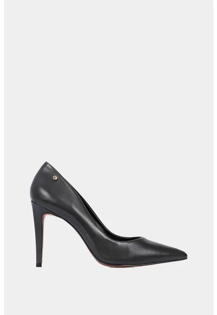 Tacones Cerrados De Cuero Liso Tacones Cerrados De Cuero Liso Negro 36 VÉLEZ