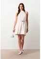 Vestido Mini Halter Para Mujer Lumbre Vestido Mini Halter Para Mujer Lumbre Crema 12 VÉLEZ de Vélez