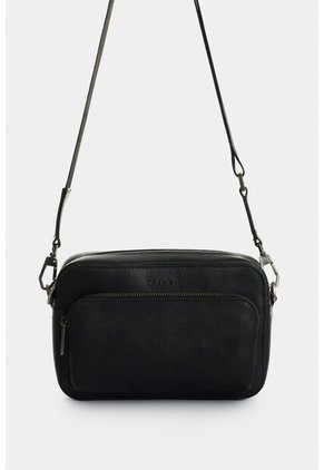 Bandolera Kansas 2 En Cuero Para Hombre Bandolera Kansas 2 En Cuero Para Hombre Negro VÉLEZ