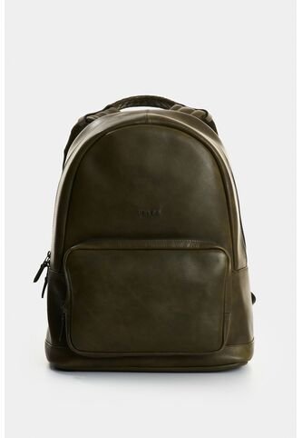 Morral Bolet De Cuero Liso Para Hombre Efecto Vintage Morral Bolet De Cuero Liso Para Hombre Efecto Vintage Verde Oliva VÉLEZ Vélez