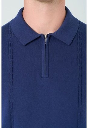 Polo Tropical Manga Corta Para Hombre Semi Fitted Polo Tropical Manga Corta Para Hombre Semi Fitted Azul S VÉLEZ