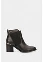 Botines Tacón De Cuero Aplique Botines Tacón De Cuero Aplique Negro 41 VÉLEZ de Vélez