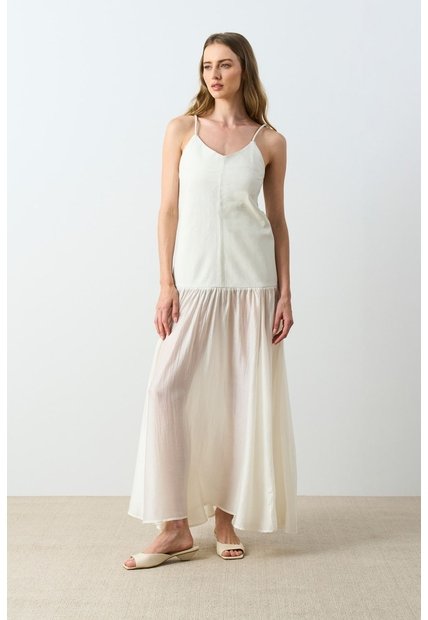 Vestido Maxi Para Mujer Pearl Vestido Maxi Para Mujer Pearl Blanco 10 VÉLEZ
