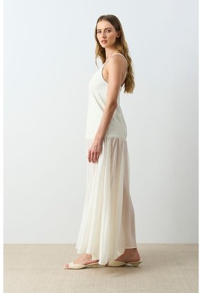 Vestido Maxi Para Mujer Pearl Vestido Maxi Para Mujer Pearl Blanco 10 VÉLEZ