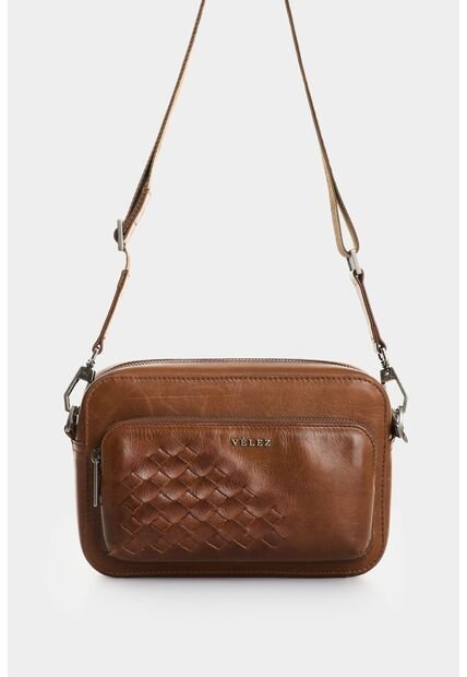 Bandolera De Cuero Con Detalle Tejido Para Hombre Kansas 2.0 Bandolera De Cuero Con Detalle Tejido Para Hombre Kansas 2.0 Miel VÉLEZ