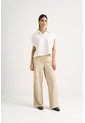 Polo Bora Tejida Para Mujer Silueta Boxy Polo Bora Tejida Para Mujer Silueta Boxy Crema S VÉLEZ de Vélez