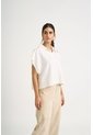 Polo Bora Tejida Para Mujer Silueta Boxy Polo Bora Tejida Para Mujer Silueta Boxy Crema S VÉLEZ de Vélez